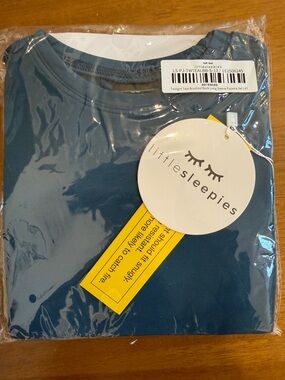 NWT Little Sleepies Twilight Teal Brushed Two Piece Pajamas